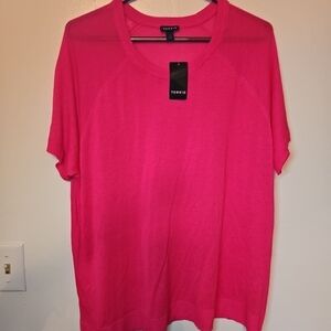 Torrid Pink Short Sleeve Top